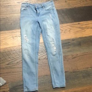 Justice “boyfriend” ripped jeans